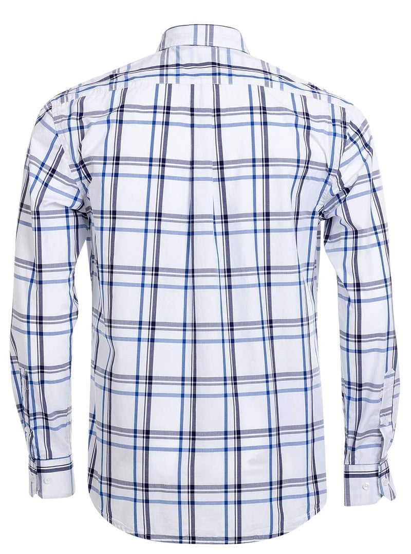 Double Pump Mens Button Down Shirts Cotton Long Sleeve Shirts Regular Fit(RM08LS02,XL) - Image 2